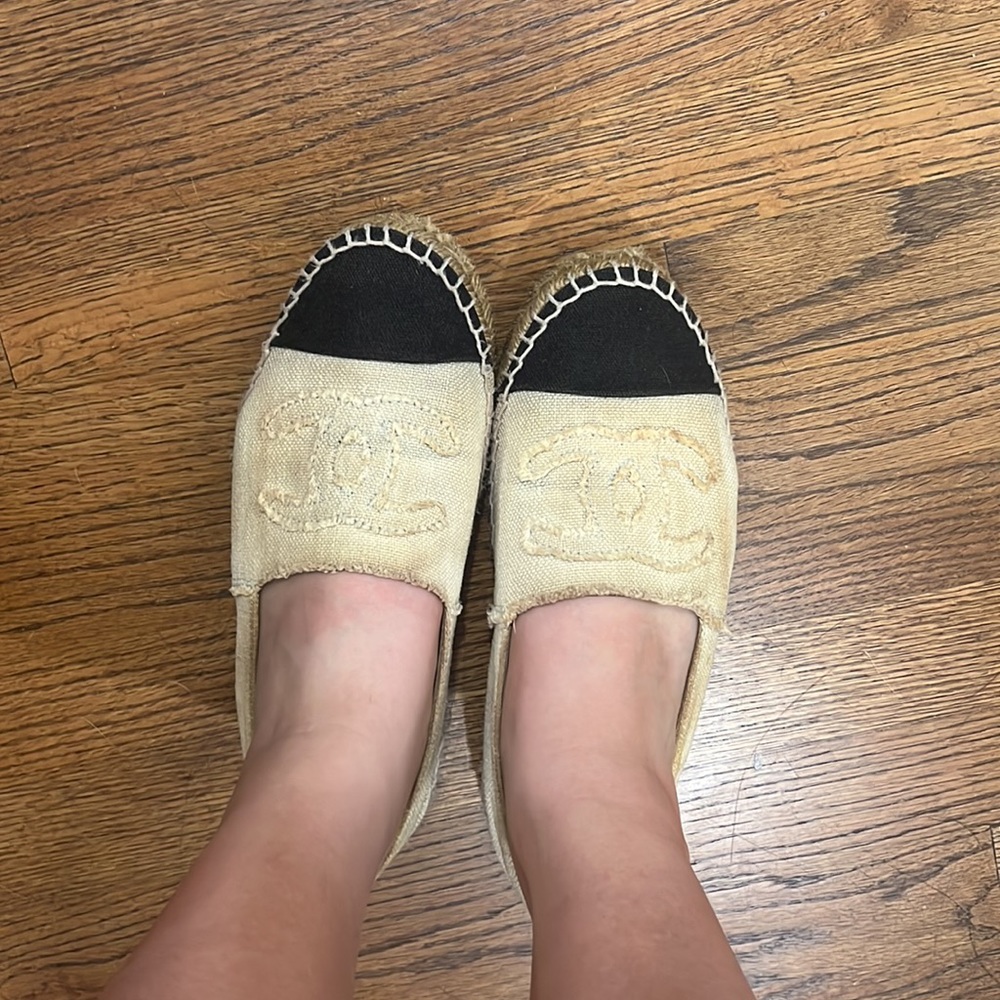 Chanel canvas espadrilles